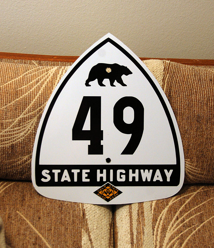 1930s highway marker.