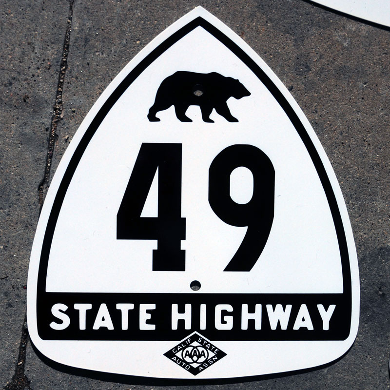1930s highway marker.