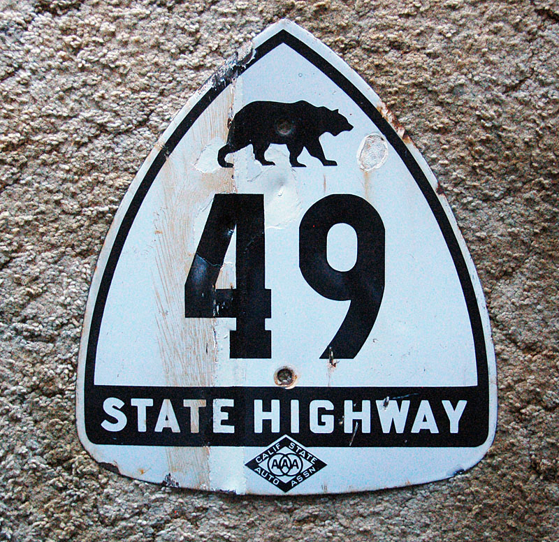 1930s highway marker.