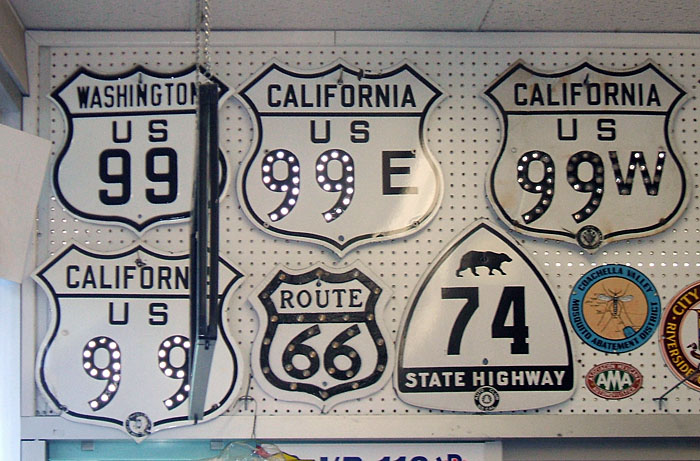 Clark's Service Station on old US-99 in Indio.