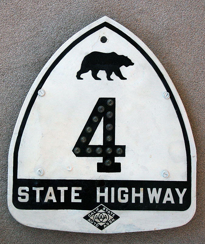 1940s highway marker.