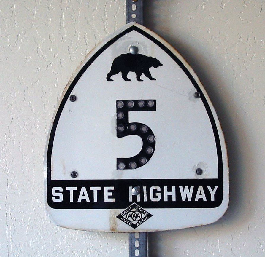 1940s highway marker.