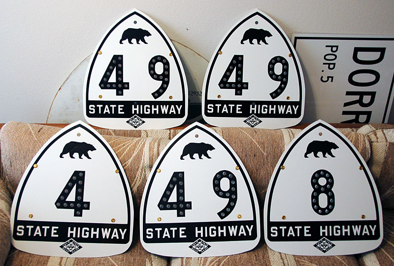 1940s highway marker.