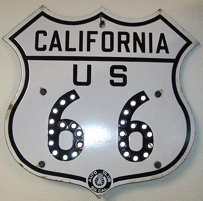 1940s highway marker.