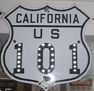 1940s highway marker.