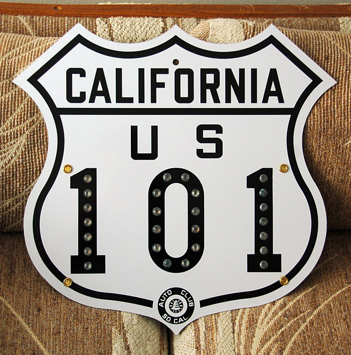1940s highway marker.