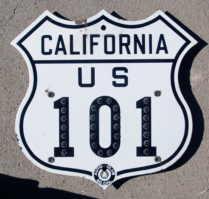 1940s highway marker.