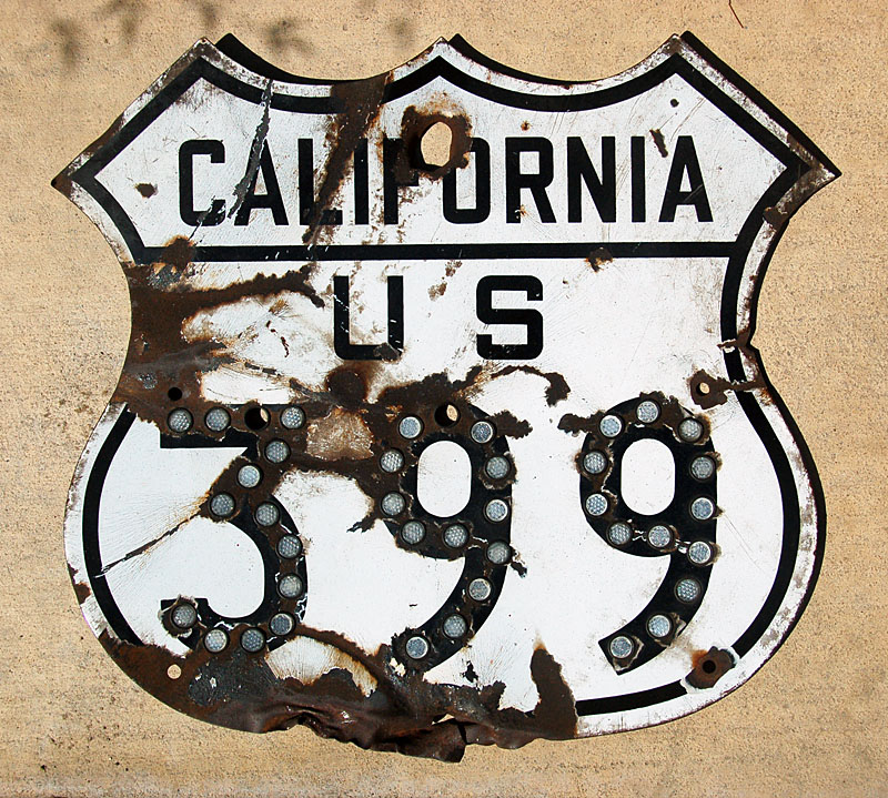 1940s highway marker.