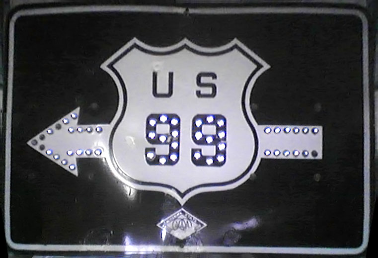 1940s highway marker.