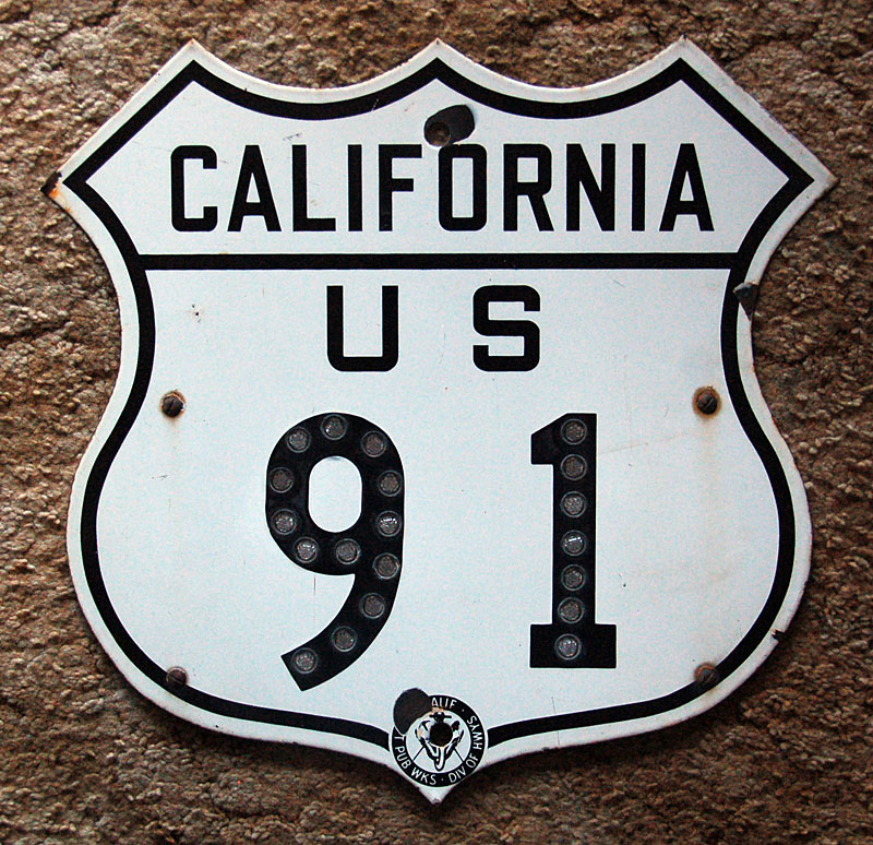 1940s highway marker.