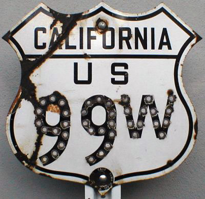 1940s highway marker.