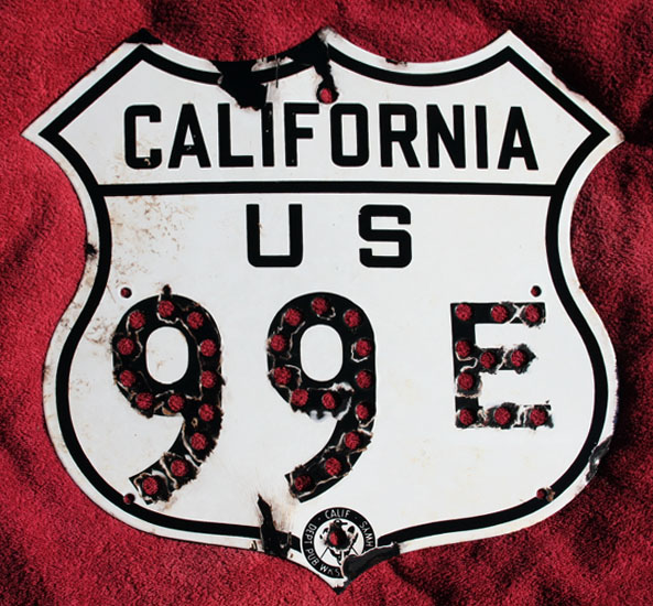 1940s highway marker.