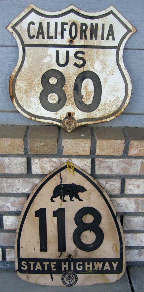 1940s highway marker.
