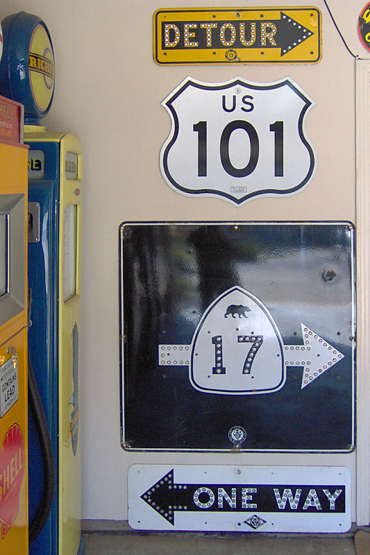 1950s highway marker.