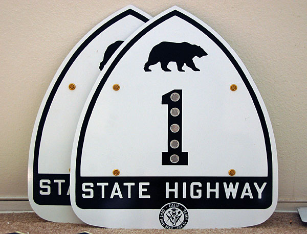 1950s highway marker.