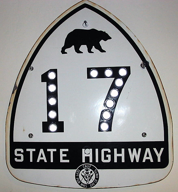 1950s highway marker.