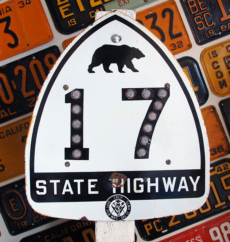 1950s highway marker.