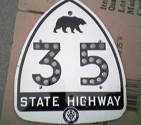 1950s highway marker.
