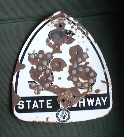 1950s highway marker.