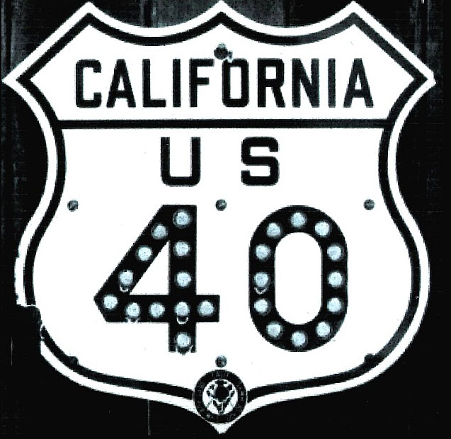 1950s highway marker.