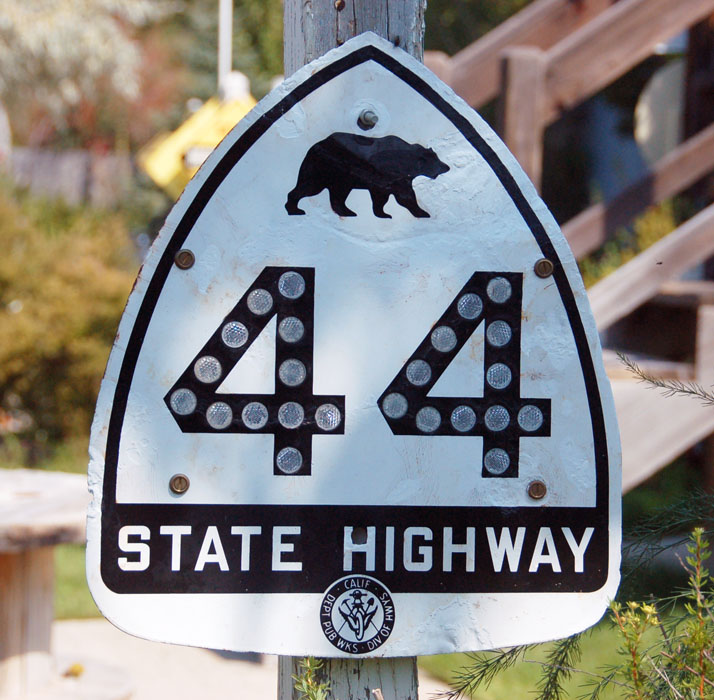 1950s highway marker.