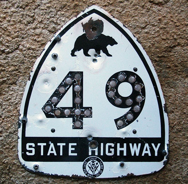 1950s highway marker.