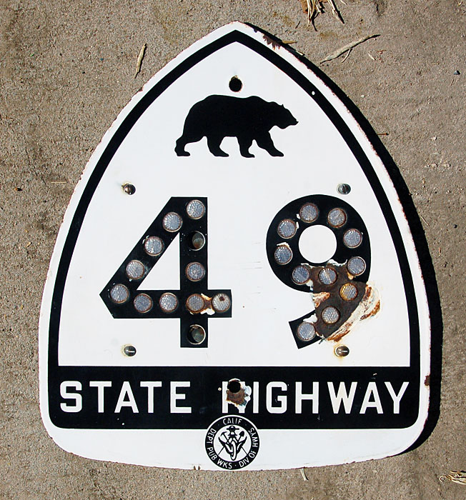 1950s highway marker.