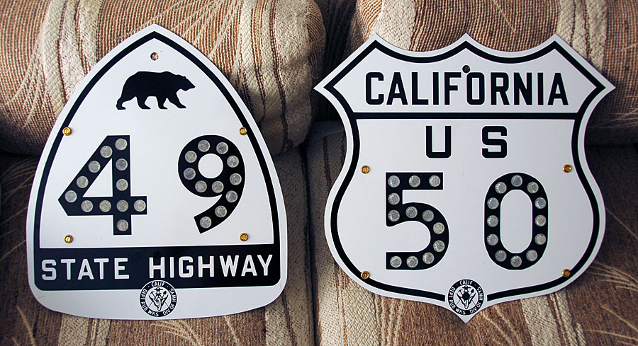 1950s highway marker.