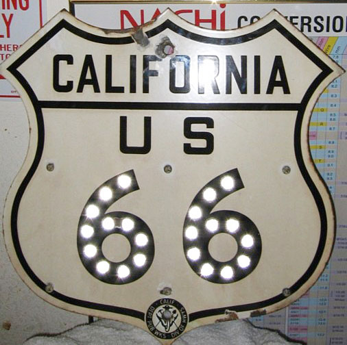 1950s highway marker.