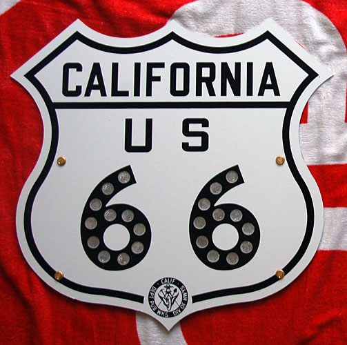 1950s highway marker.