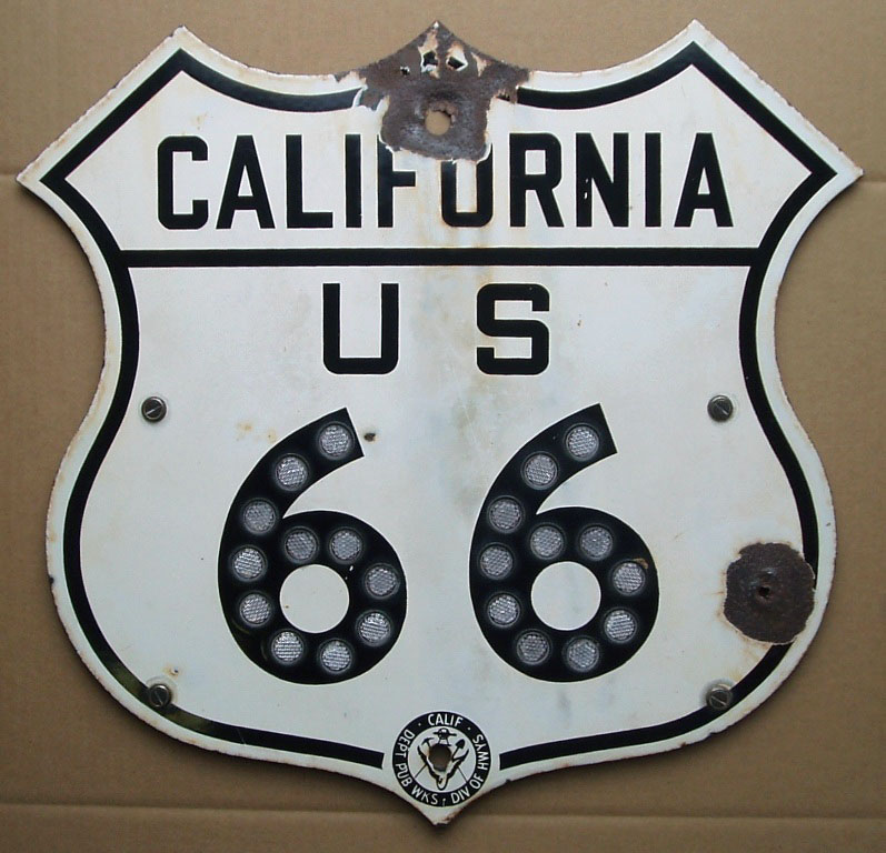 1950s highway marker.