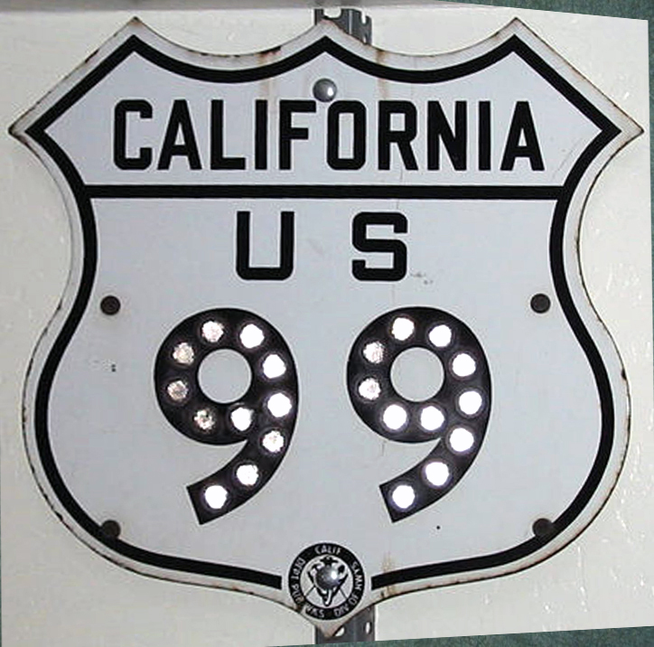 1950s highway marker.