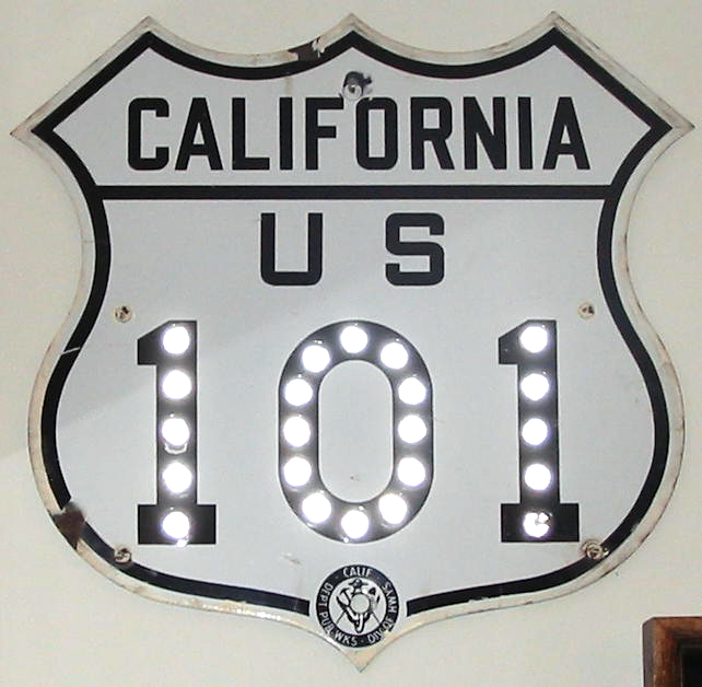 1950s highway marker.