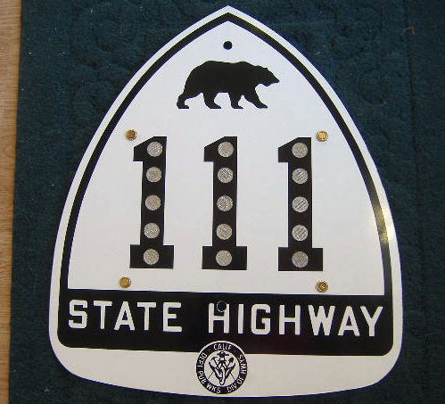 1950s highway marker.