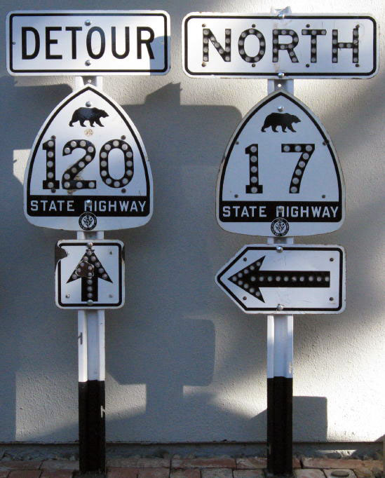 1950s highway marker.