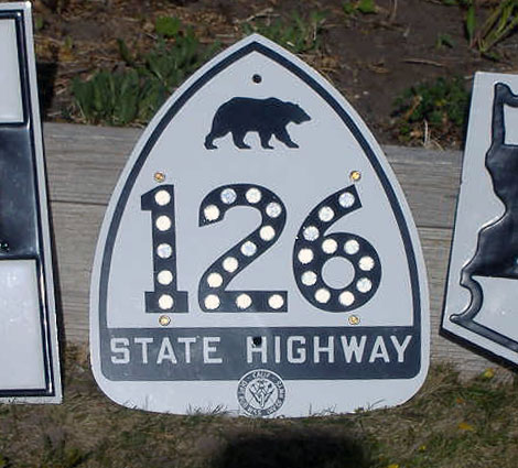 1950s highway marker.
