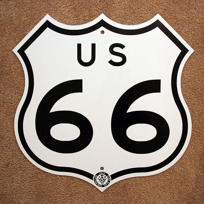 1950s highway marker.