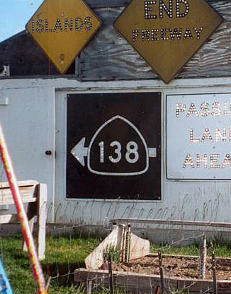 1950s highway marker.
