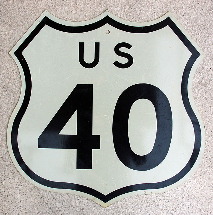 1960s highway marker.