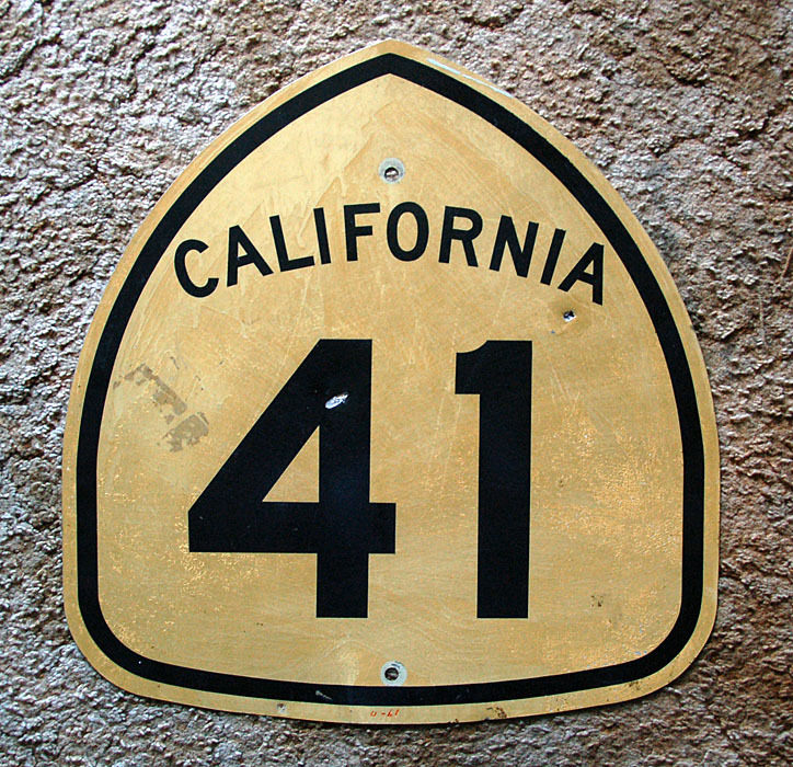 1950s highway marker.