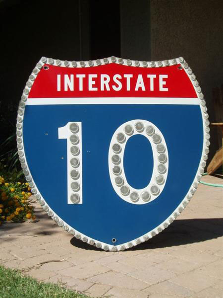 1950s highway marker.