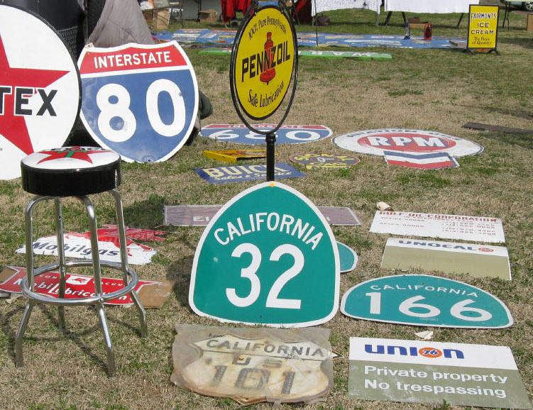 1950s highway marker.