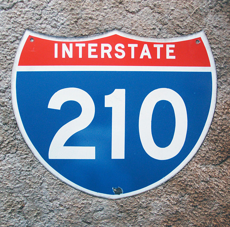 1960s highway marker.