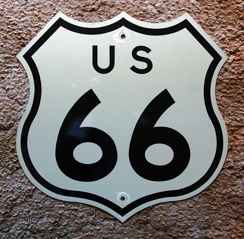 1960s highway marker.
