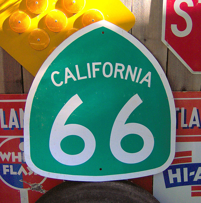 1960s highway marker.
