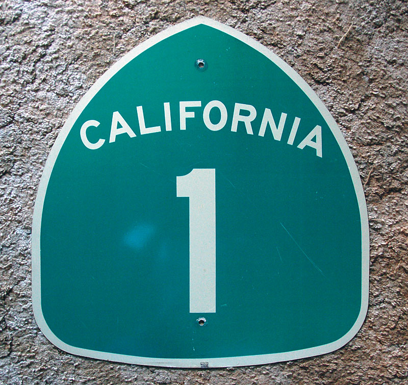1960s highway marker.