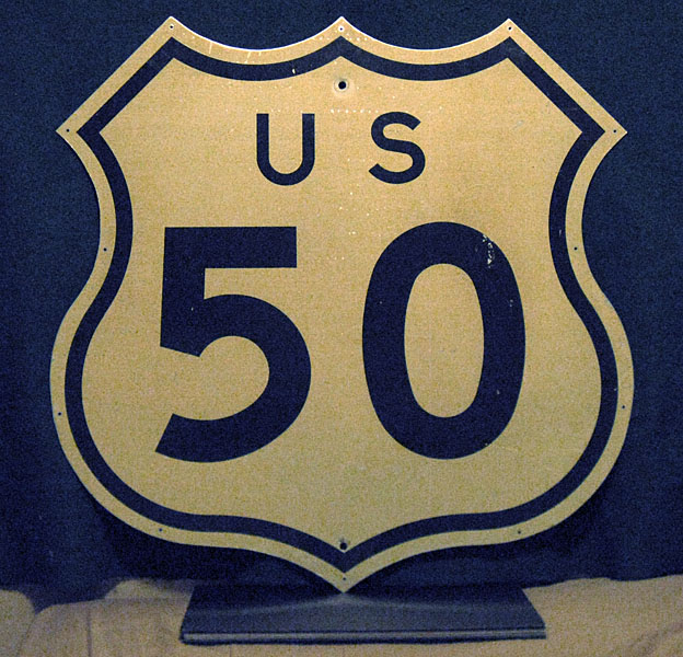 1960s highway marker.