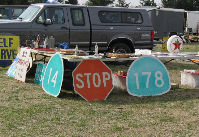 1970s highway marker.