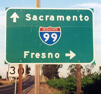 Error shield for state highway 99.