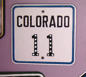 1930s highway marker.